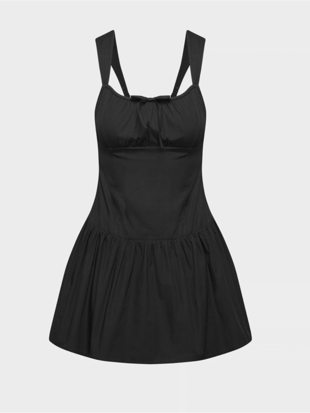 NWT Aritzia Sunday Best 100% Cotton Strudel Poplin Dress Black Size XL - Picture 3 of 12